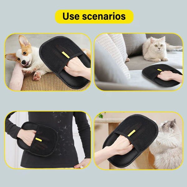 Fur-Free Home Grooming Gloves